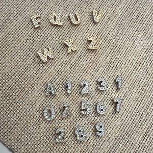 Origami Owl Silver and Gold Letters